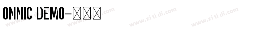ONNIC DEMO字体转换